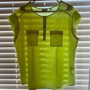 Short sleeve, lime green, airy light great for summer. used, but good condition